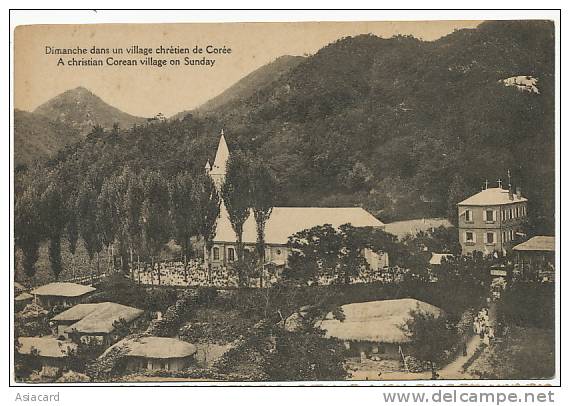 A Christian Korean Village On Sunday Mass. Messe Missions Etrangeres Paris Rue Du Bac - Corea Del Sud