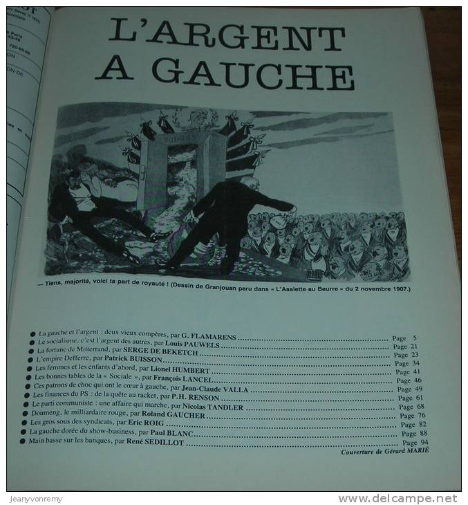 Le Crapouillot - L'argent à Gauche - N°66 - Octobre-Novembre 1982. - Humour