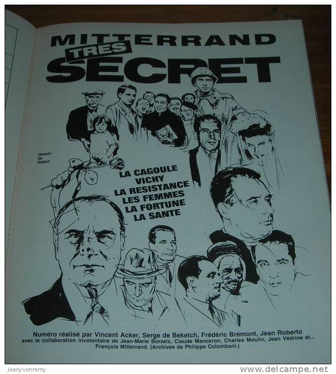 Le Crapouillot - Mitterrand Très Secret - N°76 - Juin-Juillet 1984. - Humour