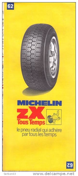 CARTE MICHELIN N°62 NEUVE PATINE SOLDE LIBRAIRIE MANUFACTURE FRANCAISE DES PNEUMATIQUES TOURISME FRANCE 1978 CHAUMONT ST - Cartes/Atlas