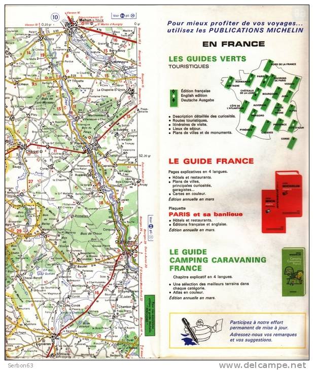 CARTE MICHELIN N°68 NEUVE PATINE SOLDE LIBRAIRIE MANUFACTURE FRANCAISE DES PNEUMATIQUES TOURISME FRANCE 1977 NIORT CHATE - Mapas/Atlas