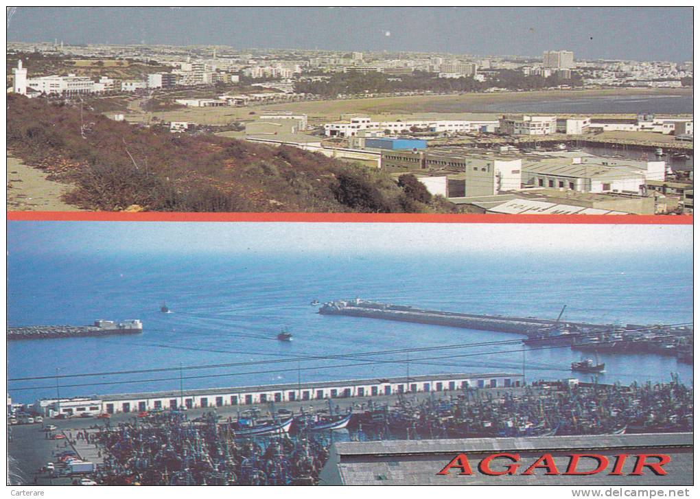 AFRIQUE,AFRICA,AFRIKA,MAROC,MOROCCO,AGADIR,baie,port,vue Aerienne,levée Du Jour - Agadir