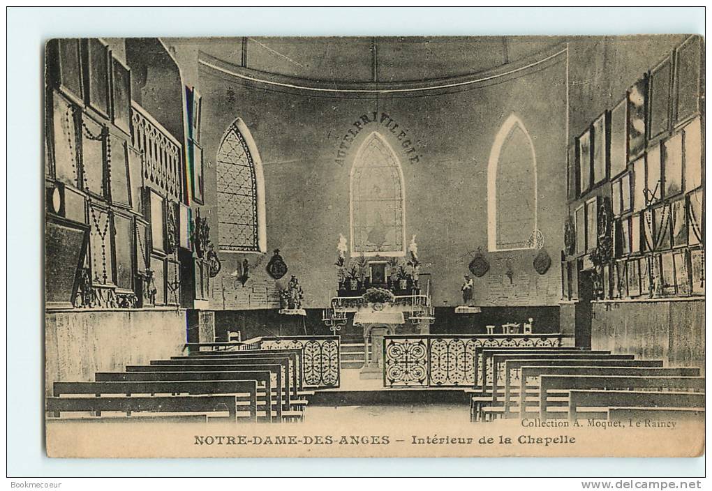 93   CLICHY  SOUS  BOIS   NOTRE DAME DES ANGES  INTERIEUR DE LA CHAPELLE  VOYAGEE - Clichy Sous Bois