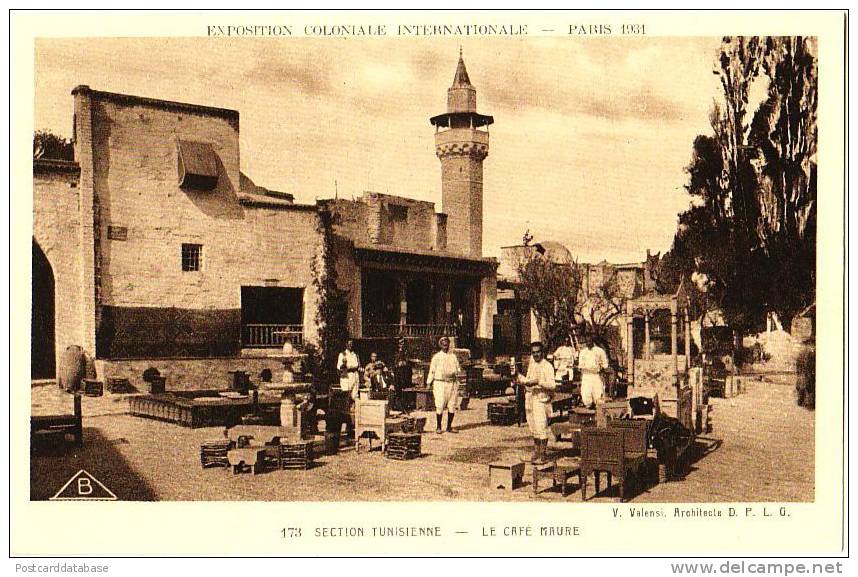 Exposition Coloniale Internationale Paris 1931 - Section Tunisienne - Le Café Maure - & Expo - Fêtes, événements