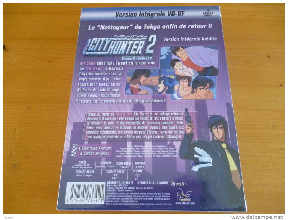 Coffret 4 DVD  NICKY LARSON "city Hunter 2" Saison 2 - Coffret 2 - Manga