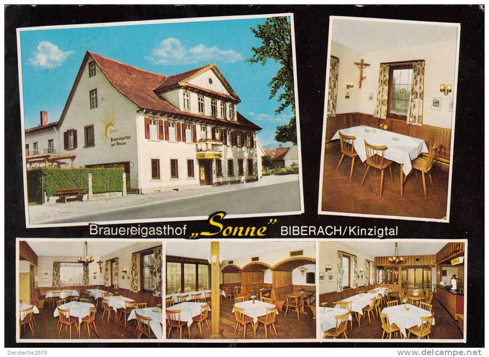 BR7096 Gasthof Hotel Zur Sonne Biberach   2 Scans - Biberach