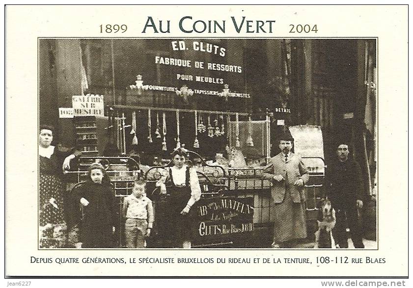 Au Coin Vert, Bruxelles - Tissus D'ameublement - Cartes De Visite