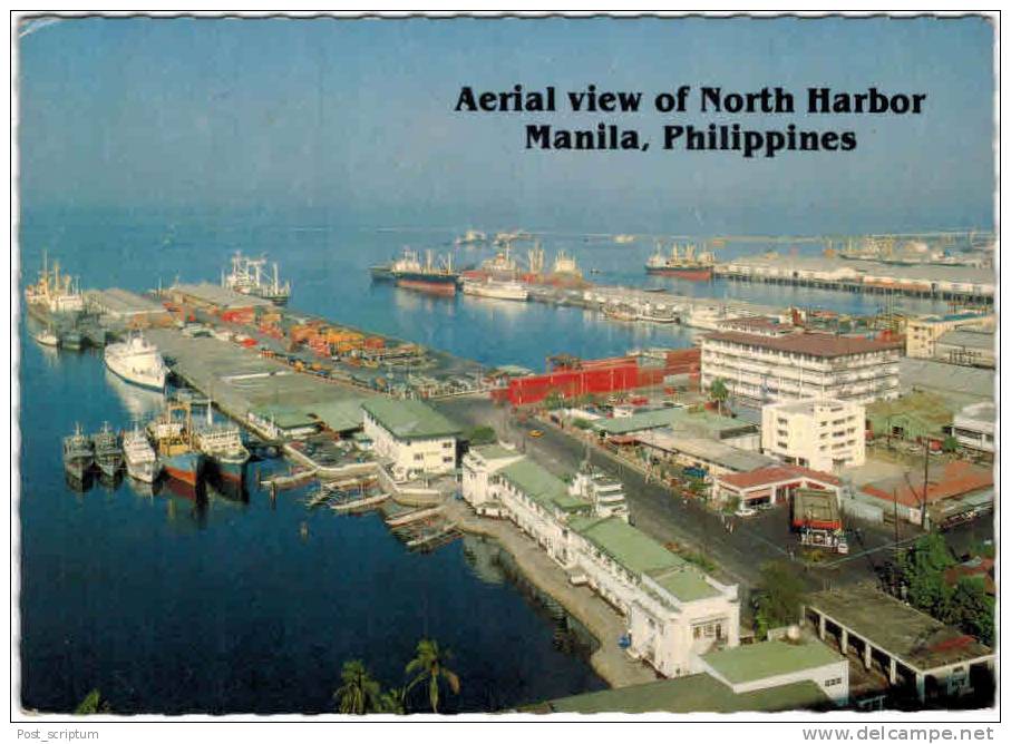 Philippines - Manille - Aerial View Of North Harbor Manila - Philippines