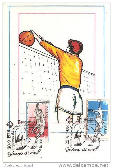 57196)cartolina Illustratoria Serie Campionato Mondiale Di Pallavolo - Volleybal