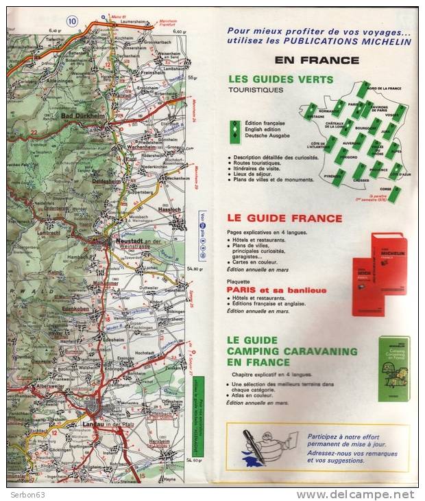 CARTE MICHELIN N°57 NEUVE PATINE SOLDE LIBRAIRIE MANUFACTURE FRANCAISE DES PNEUMATIQUES TOURISME FRANCE 1976 VERDUN WISS - Cartes/Atlas