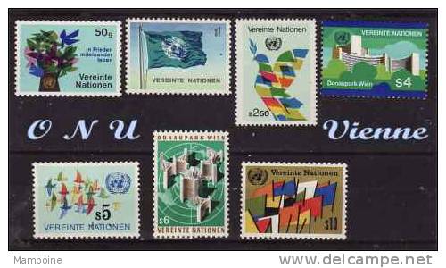 ONU  VIENNE 1979  N° 1 à 7   Neuf X X  Série Compl. - Unused Stamps