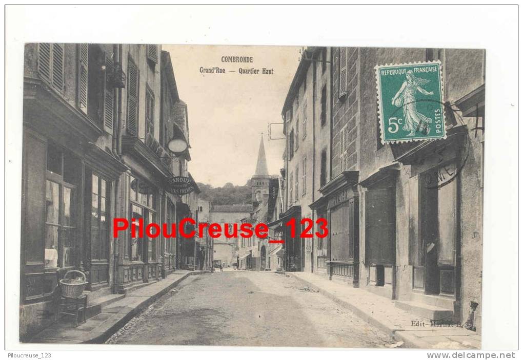 63 Puy De Dôme - COMBRONDE - " Grande Rue - Quartier Haut " - - Combronde