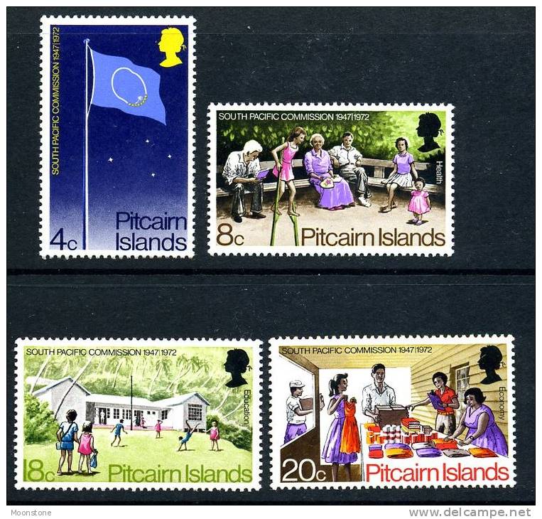 Pitcairn 1972 South Pacific Commission Set Of 4, MNH (A) - Pitcairn Islands