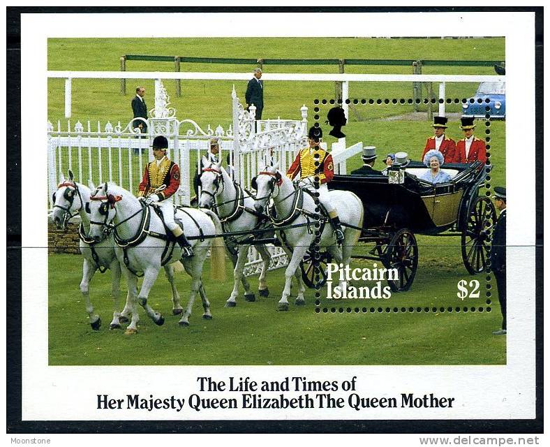 Pitcairn Island QEII 1985 Queen Mother MS, MNH (A) - Pitcairn Islands