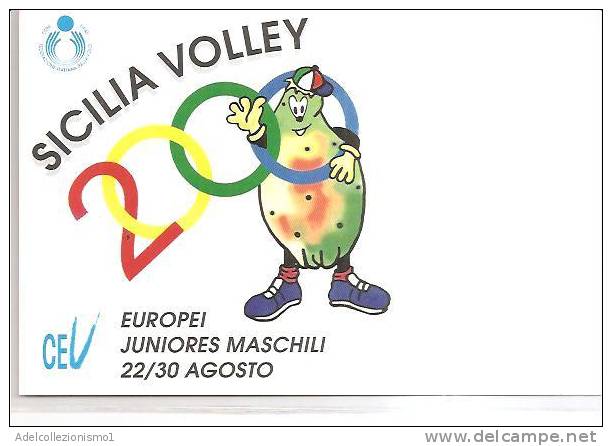 57243)cartolina Illustratoria Sport Serie Volley 2000  + Annullo - Volleybal