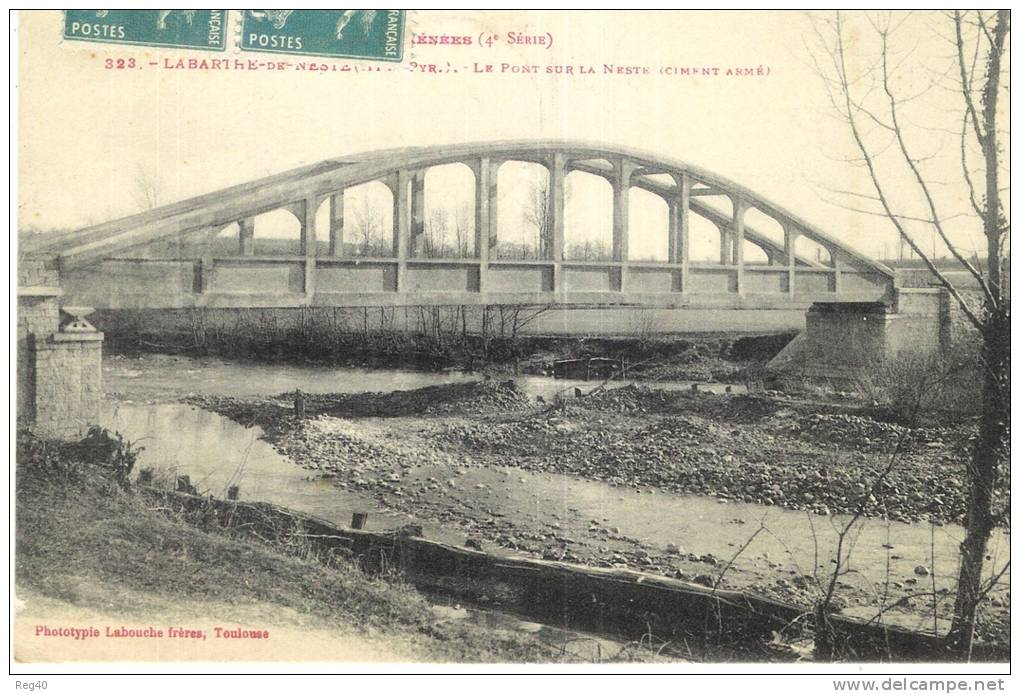 D65 - LABARTHE DE NESTE  - Le Pont Sur La Neste (Ciment Armé) - La Barthe De Neste