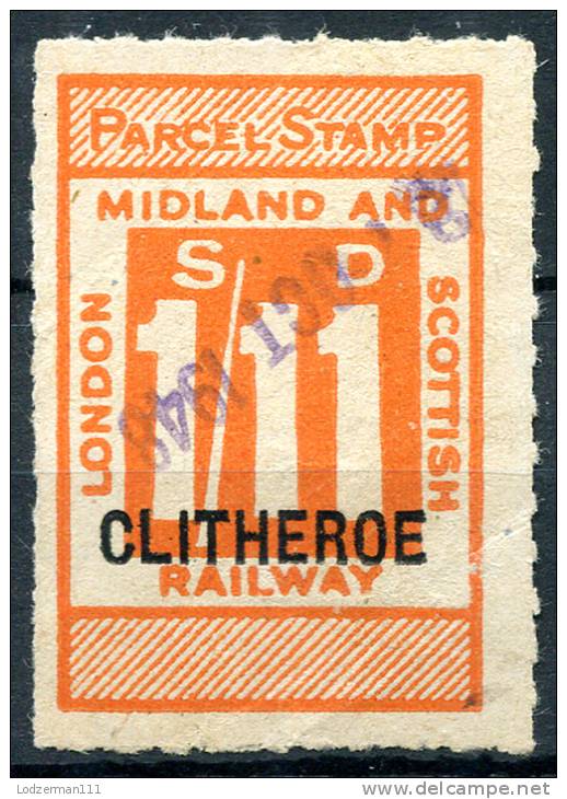 GB Railway Parcel Stamp - Clitheroe - Autres & Non Classés