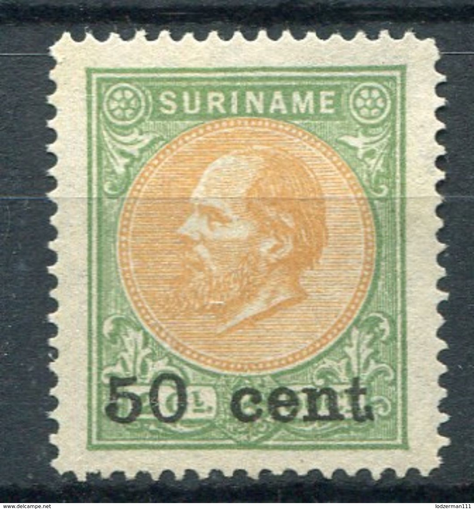SURINAM 1900 - Yv.40 (Mi.46, Sc.42) MNG (as Issued) Perfect (VF) - Surinam ... - 1975