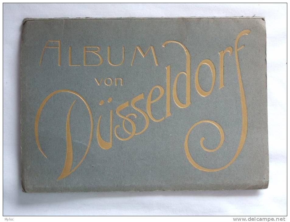 Album De Düsseldorf. 15 Vues Animées En Noir Et Blanc Papier Glacée. Vers 1910. - Boeken & Catalogi