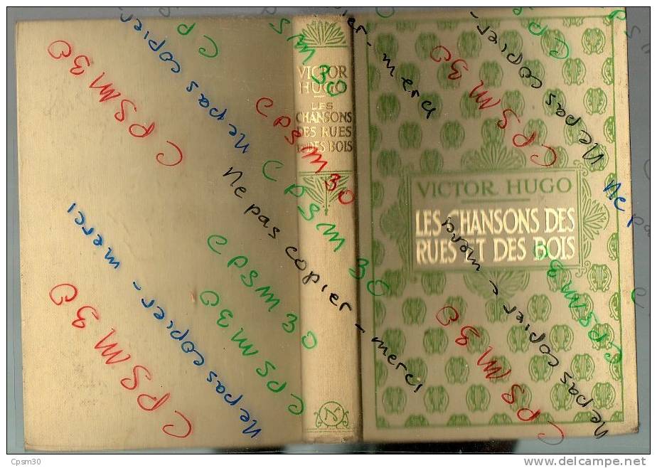 Editions NELSON - Victor Hugo - Les Chansons Des Rues Et Des Bois - Cuentos