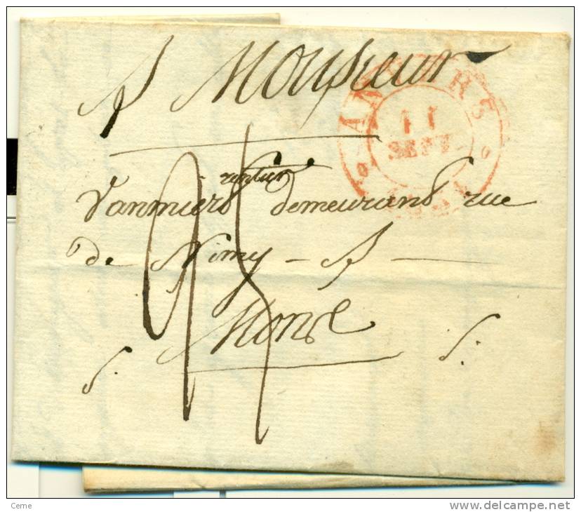 Belgique - Précurseur De Anvers Vers Nimy-s-Mons 14/09/1831, Cachet Mons Verso, Très Propre, See Scan - 1830-1849 (Unabhängiges Belgien)