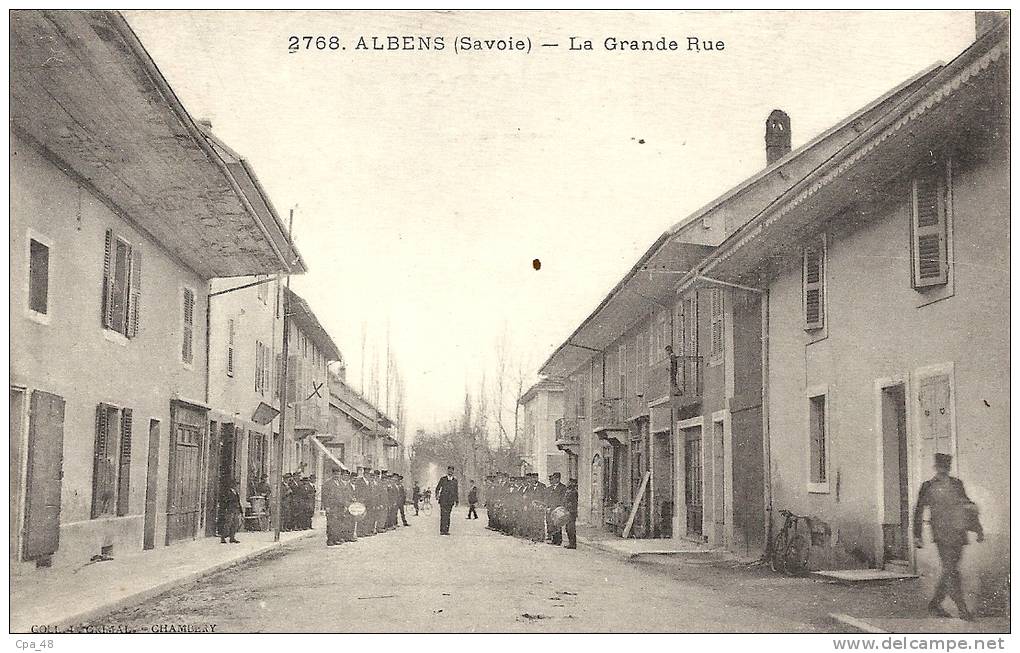 Savoie- Albens -La Grande Rue. - Albens