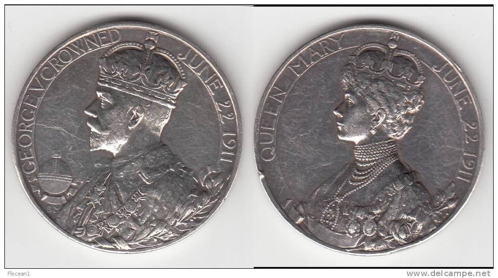 **** GRANDE-BRETAGNE - GREAT-BRITAIN - 1911 CORONATION QUEEN MARY & GEORGE V - SILVER **** EN ACHAT IMMEDIAT !!! - Monarchia/ Nobiltà