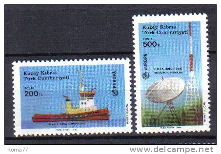FRZ118 - CIPRO TURCA  1988, Serie N. 212/213 ***  Cept - Unused Stamps