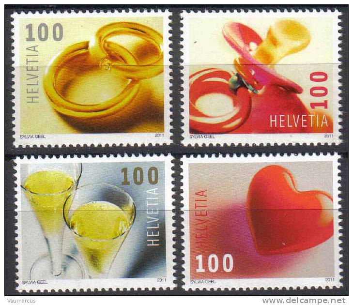 2011 Zu 1400-1403 / Mi 2215-2218 / YT 2139-2142 ** / MNH - Ungebraucht