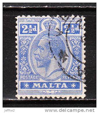 62  Malte - George V - Oblit. - LOOK!!!! - Malte (...-1964)