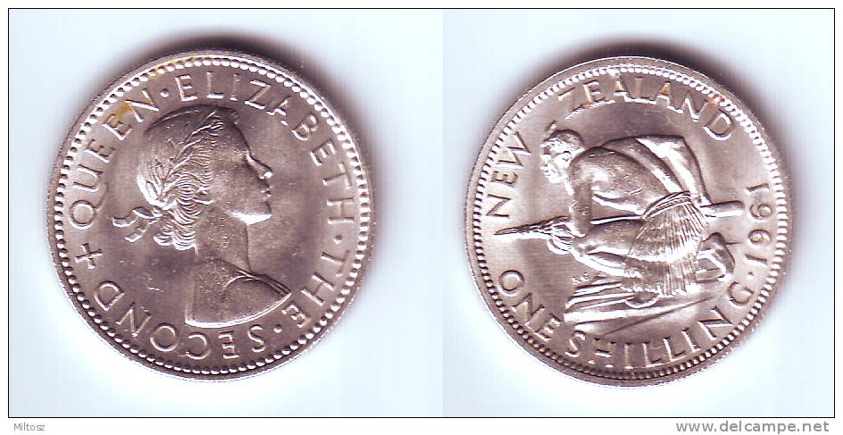 New Zealand 1 Shilling 1961 - New Zealand