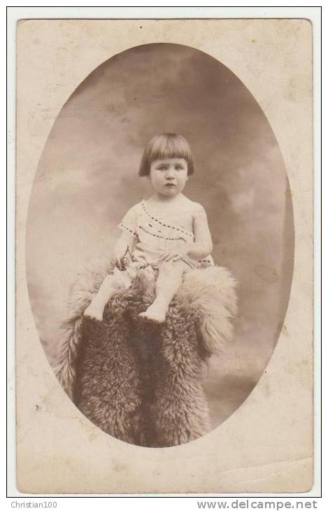 CARTE-PHOTO : GEORGETTE FILLE DE MARGUERITE MERCADIER NEE A MIREPOIX SUR TARN 2 SCANS - Other & Unclassified