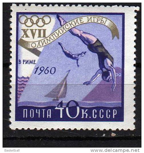 Plongeon- URSS 2316 NMH- Jeux Olympiques De Rome - Duiken