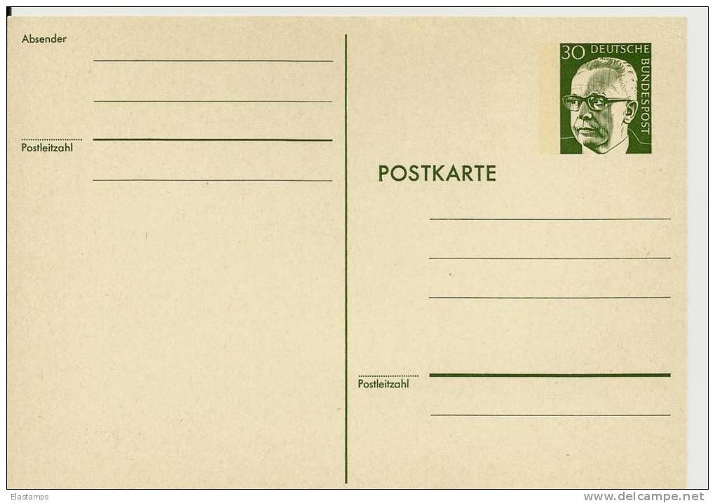 =DE GS 30,pf - Cartes Postales - Neuves