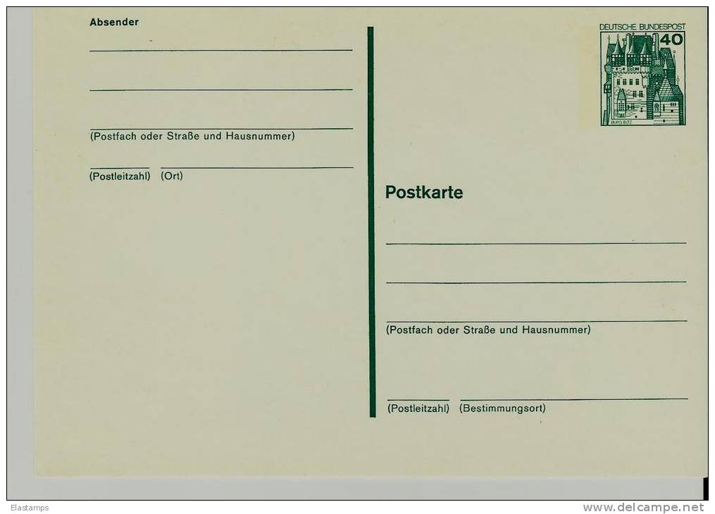 =DE GS - Postkaarten - Ongebruikt
