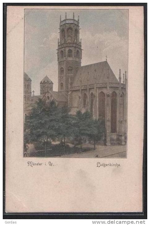 Germany - Munster I. Westfalen - Ludgekirche - Muenster