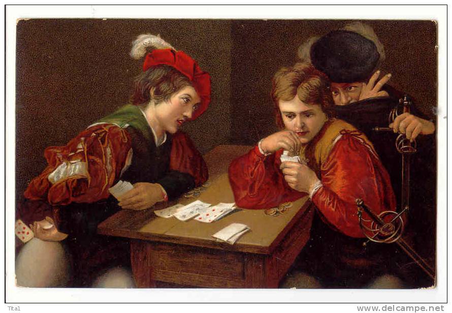 E1053 - Joueurs De Cartes  *le Tricheur*der Falschspieler* - Playing Cards