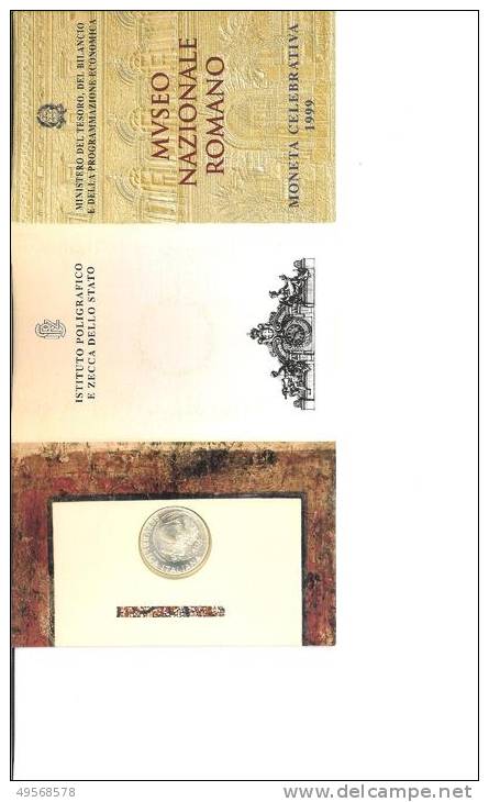 MUSEO NAZIONALE ROMANO - MONETA CELEBRATIVA 1999 FDC  £,2.000 - - Gedenkmünzen