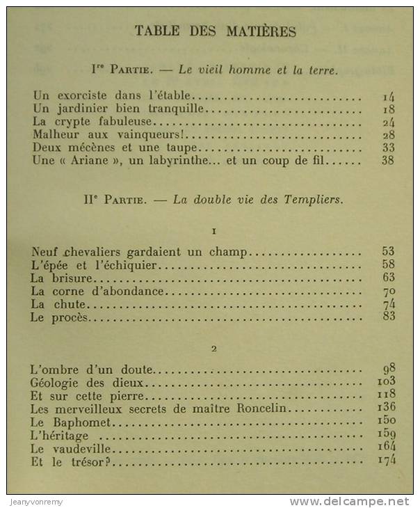 Les Templiers Sont Parmi Nous. Ou L'énigme De Gisors.   Gérard De Sède - Esotérisme