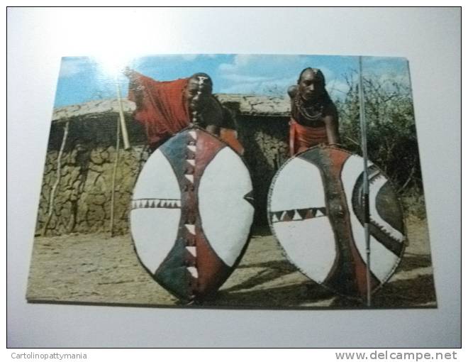 African Tribes Masai Mara Due Guerrieri Masai Warriors - Zonder Classificatie
