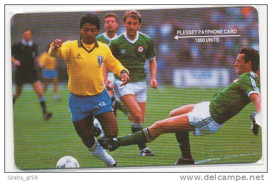 United Kingdom - PLE012, Plessey 1000u Brazil Football Team, GPT Test Card,Control 2EXHB - [ 8] Ediciones De Empresas