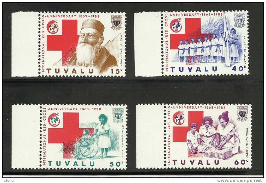 Tuvalu Scott # 485 - 488 MNH VF Complete  Red Cross ................................S33 - Tuvalu