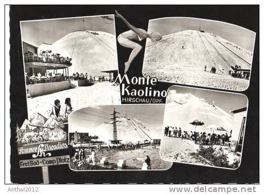 Monte Kaolina Hirschau Opf. Sommer-Ski-Paradies Freibad Camp Platz Sw 22.5.1963 - Hirschau