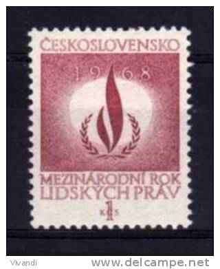 Czechoslovakia - 1968 - Human Rights Year - MH - Neufs