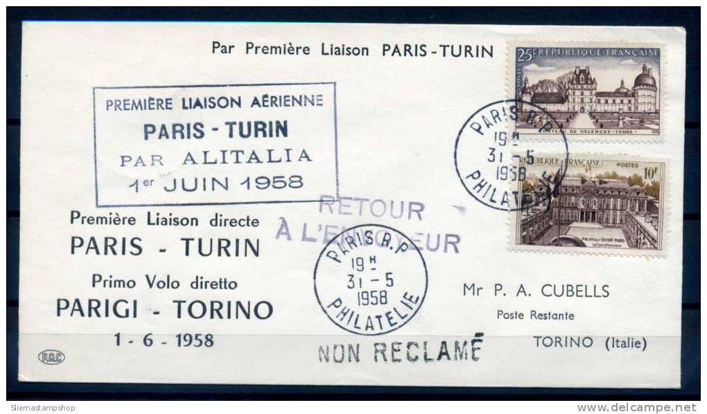 FRANCE - FIRST FLIGHT - V6130 - Covers & Documents
