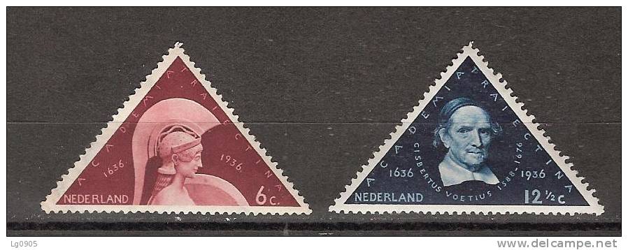 NVPH Nederland Netherlands Pays Bas Niederlande Holanda 287-288 MLH/ongebruikt 300 Jaar Universiteit Utrecht - Unused Stamps