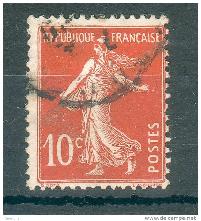 Collection FRANCE ; 1907-20 ; Y&T N° 138d IC ;  Oblitéré - 1906-38 Semeuse Camée