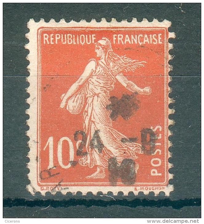 Collection FRANCE ; 1907-20 ; Y&T N° 138d IC ;  Oblitéré - 1906-38 Semeuse Camée