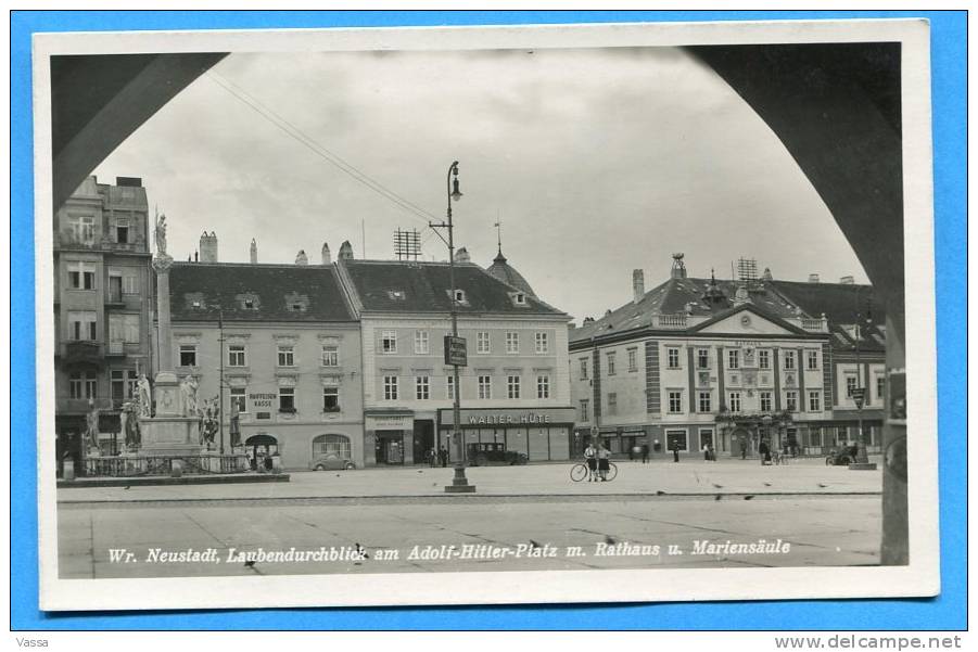 Neustadt ,Lanbendurchblick Am Adolr Hitler Platz. Rathaus U Mariensäule - Neustadt Am Rübenberge