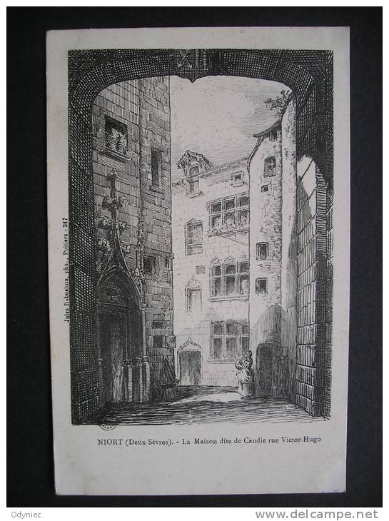 Niort(Deux Sevres).-La Maison Dite De Candie Rue Victor-Hugo 1902 - Poitou-Charentes